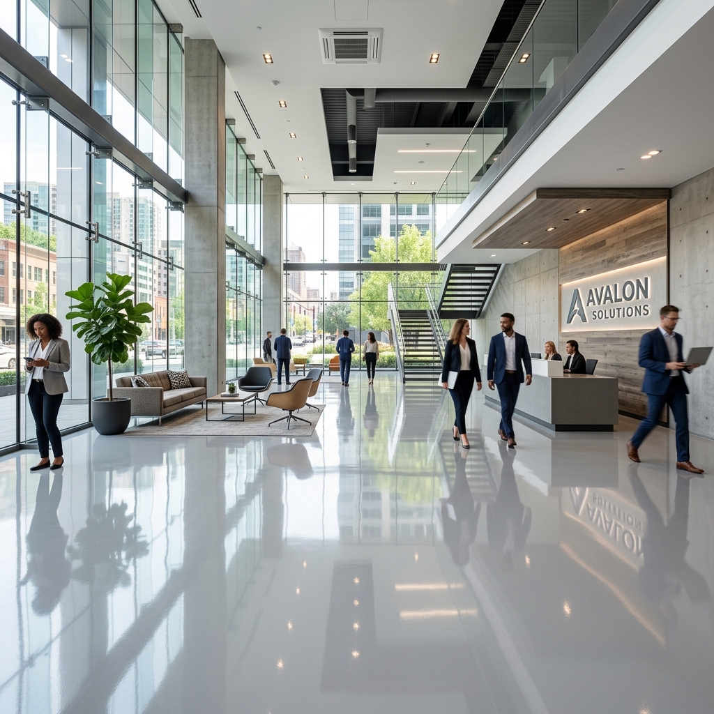 Commercial epoxy floor Edmonton