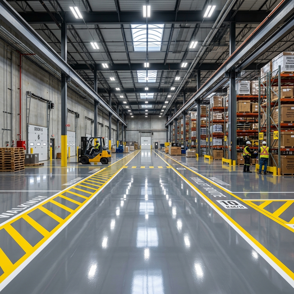 Industrial epoxy floor Edmonton